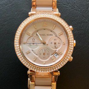 Michael Kors Parker Women's Watch Blush/Rose Gold